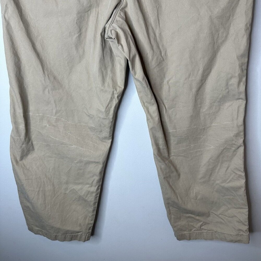 Tommy Bahama Pants Mens 38x30 (actual 38x27) Tan Chino Flat Front Slacks - Picture 8 of 12